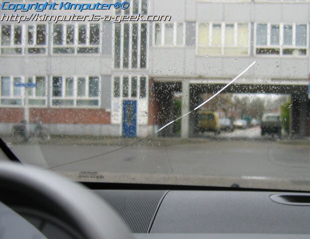 bigger crack in windshield